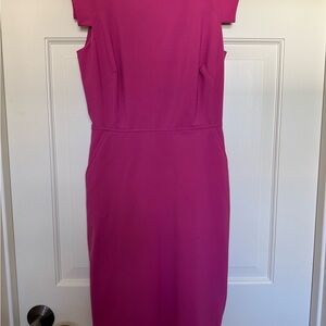 J. Crew Fuchsia Midi Sheath Dress